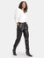 Bridget Buckled Cuff Vegan Leather Pants