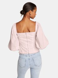 Priscilla Square Neck Puff Sleeve Top