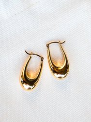 Thick Hoops Earrings - Gold