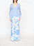 Chelsea Floral Jade Pant In Blue - Blue