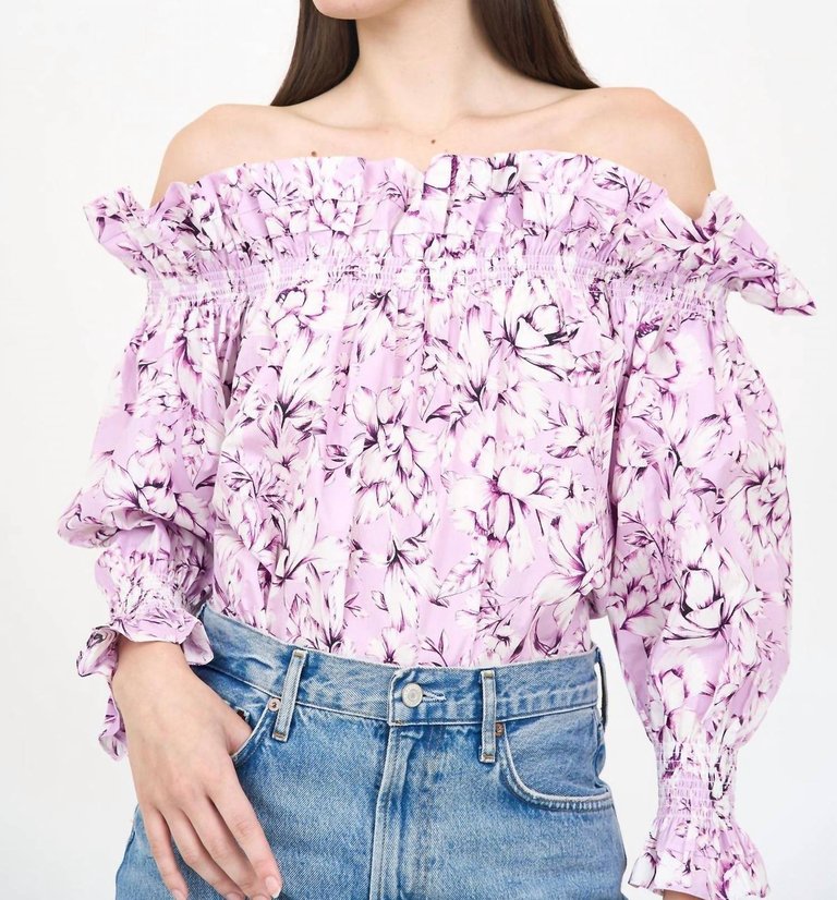 Regina Top - Pink Vintage Floral