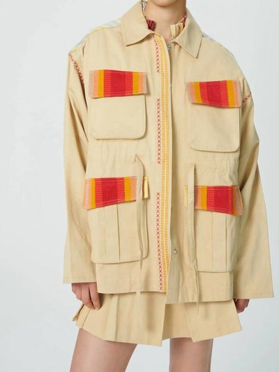 CHUFY Cypress Embroidered Jacket In Palm Dye Olive product