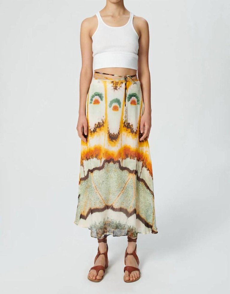 Jasmine Skirt In Petal Skin Yellow - Petal Skin Yellow