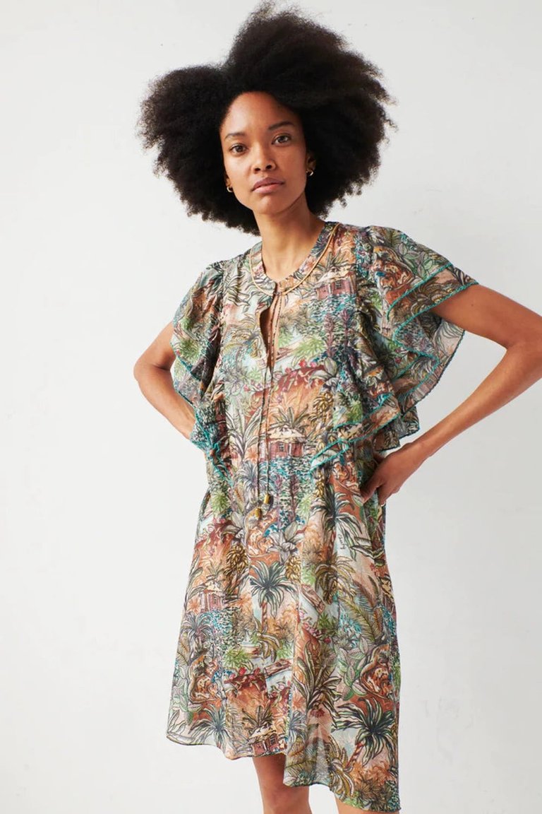 Mona Mini Dress - Dread Green