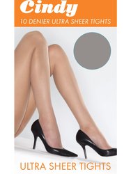 Cindy Womens/Ladies 10 Denier Ultra Sheer Tights (1 Pair) (Diamond)