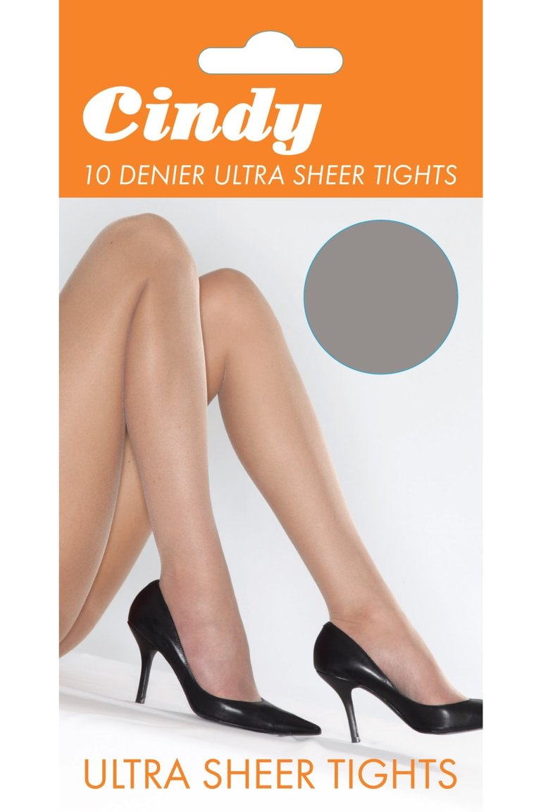 Cindy Womens/Ladies 10 Denier Ultra Sheer Tights (1 Pair) (Diamond)