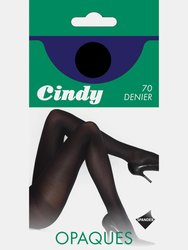 Cindy Womens/Ladies 70 Denier Opaque Tights (1 Pair) (Black)