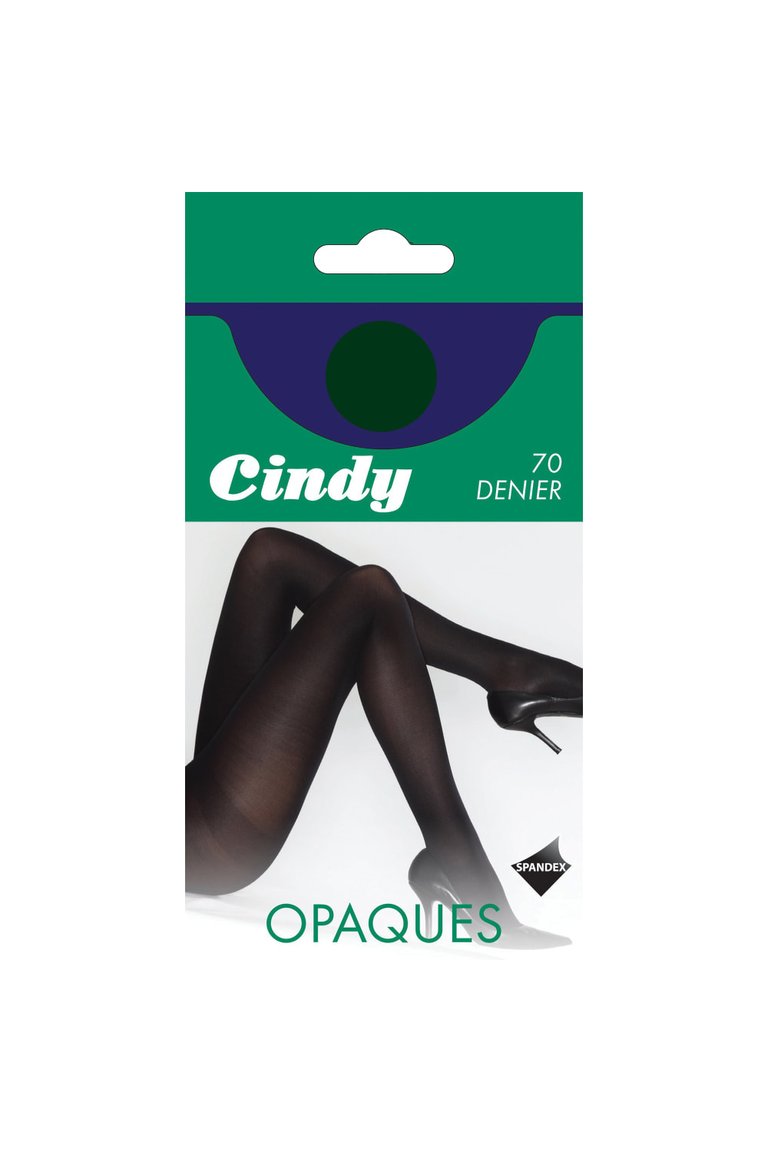 Cindy Womens/Ladies 70 Denier Opaque Tights (1 Pair) (Dark Bottle) - Dark Bottle