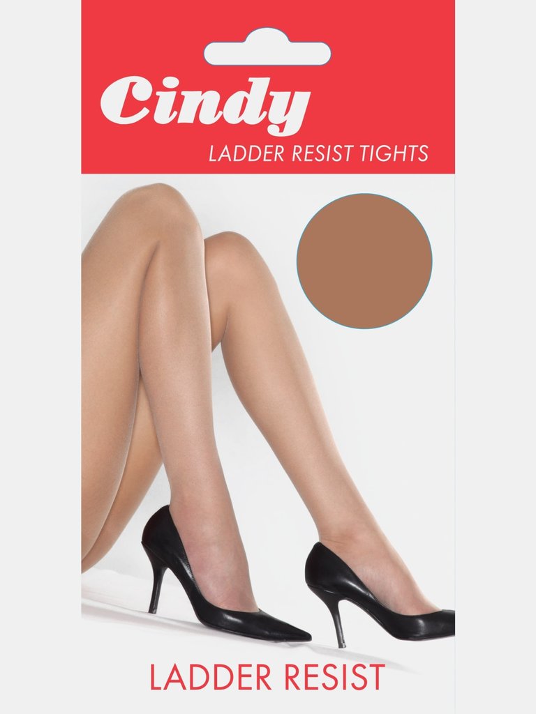 Cindy Womens/Ladies Ladder Resist Tights (1 Pair) (American Tan) - American Tan
