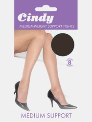 Cindy Womens/Ladies Mediumweight Support Tights (1 Pair) (Barely Black) - Barely Black