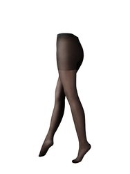 Womens/Ladies 15 Denier Sheer Tights 1 Pair - Black - Black