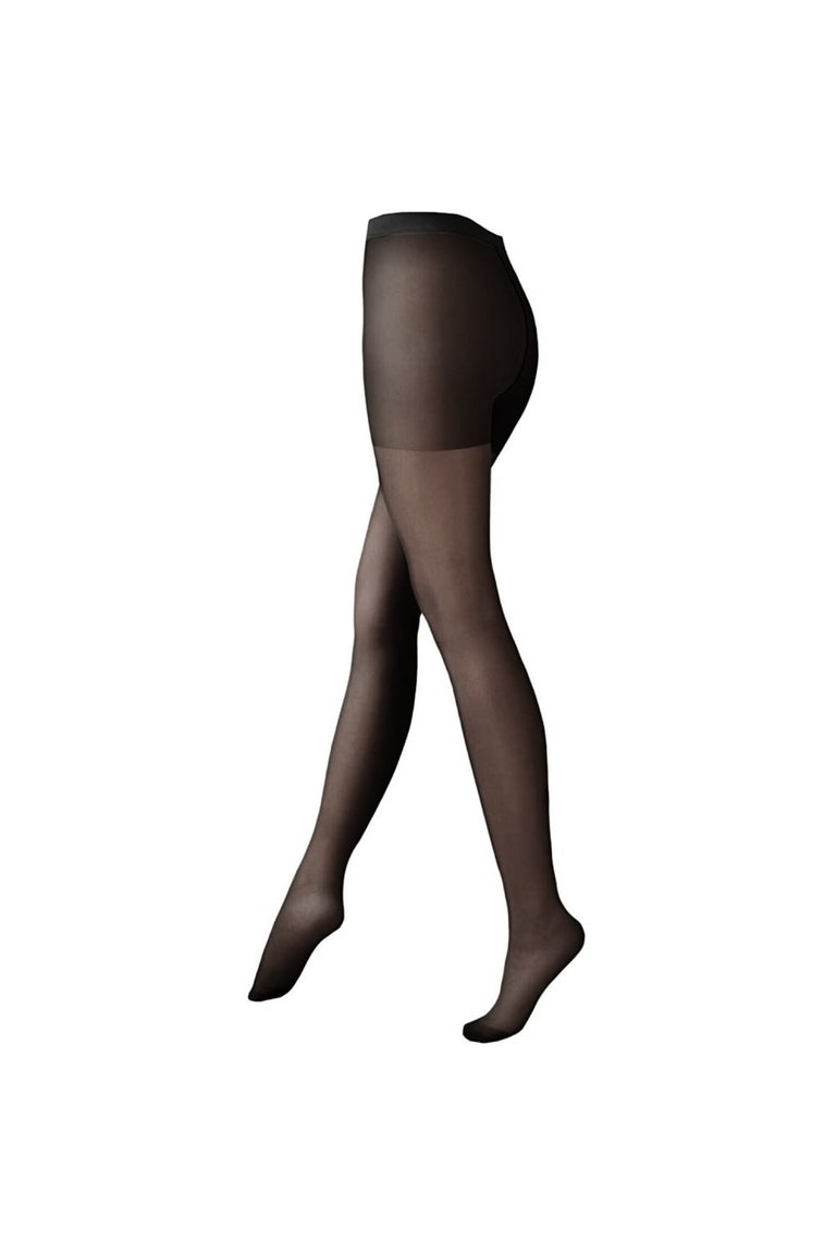 Womens/Ladies 15 Denier Sheer Tights 1 Pair - Black - Black