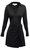 Cinq A Sept Women's Corinth Gathered Faux-Wrap Mini Shirtdress, 10 - Black