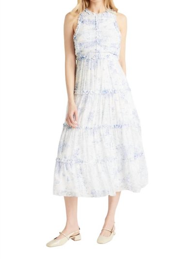 Cinq à Sept Garden Dress In White/Blue product