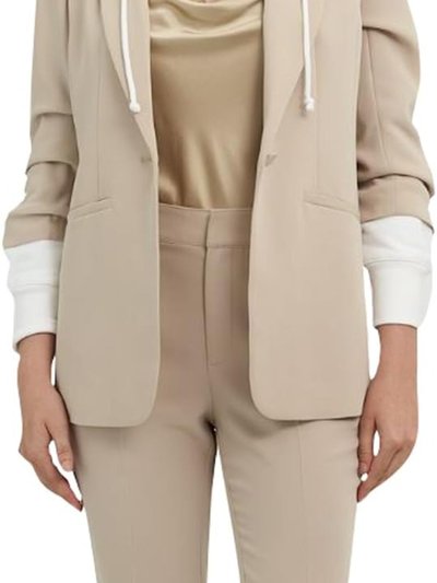 Cinq à Sept Hooded Khloe Jacket, Khaki/White product