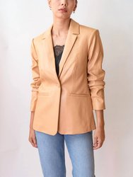 Kylie Vegan Leather Blazer