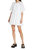 Lynn Cotton Bow Detail Puff Sleeve Flared Mini Dress - White