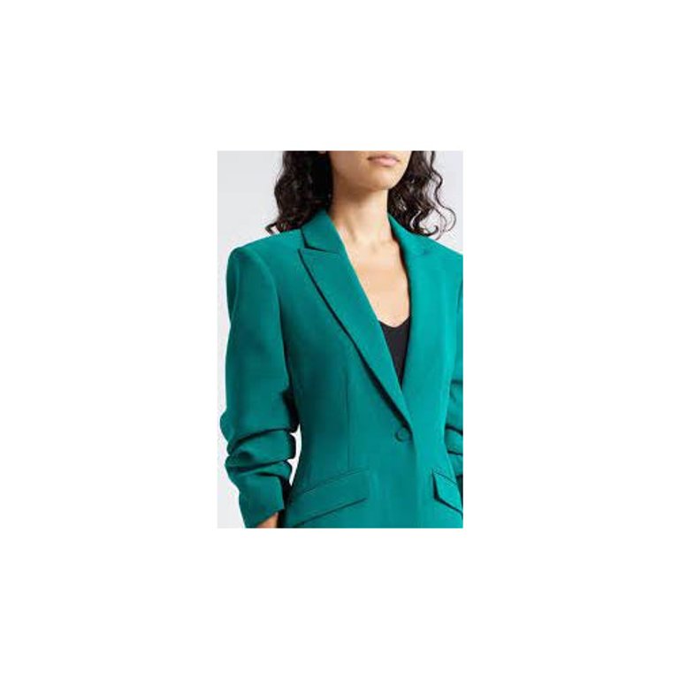 Women Scrunched Cheyenne Ruched Sleeve Blazer