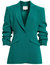 Women Scrunched Cheyenne Ruched Sleeve Blazer - Green