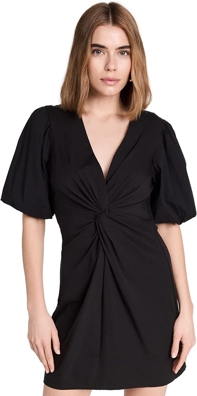 Women's Bette Mini V-Neck Dress - Black