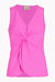 Women's Kenna Twist Front Sleeveless Top - Electric Pink