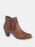 Womens/Ladies Cleo Leather Ankle Boots - Tan - Tan