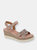 Womens/Ladies Fiona Wedge Sandals - Rose Gold - Rose Gold