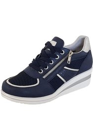 Womens/Ladies Graziosa Sneakers - Navy - Navy