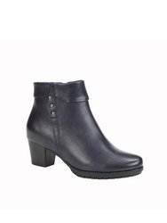 Womens/Ladies Janis Ankle Boots - Navy - Navy