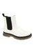 Womens/Ladies Jessica Ankle Boots - Off White - Off White