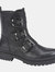 Womens/Ladies Natalia Ankle Boots - Black