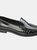 Womens/Ladies Nicolina Leather Loafers - Black