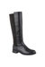 Womens/Ladies Rachela Elasticated Calf High Leg Boot (Black) - Black