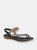 Womens/Ladies Rita Jewelled Sandals - Black - Black