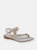 Womens/Ladies Rita Jewelled Sandals - Silver - Silver