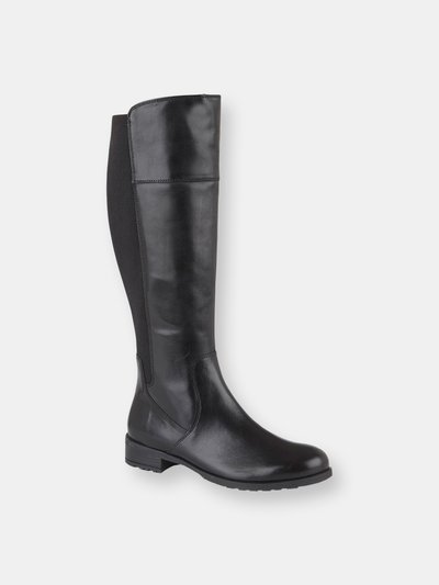 Cipriata Womens/Ladies Silvia Leather High Leg Boots (Black) product