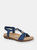 Womens/Ladies Zana Sandals (Blue Shimmer) - Blue Shimmer