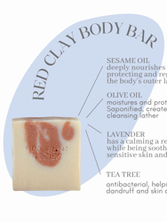 Red Clay Body Bar - Lavender + Tea Tree