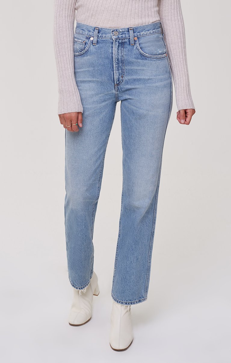 Daphne High Rise Stovepipe Jean - Nuance