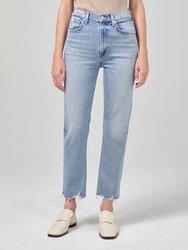 Daphne High Rise Straight Leg Jeans - Checkmate