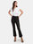 Demy High Rise Leather Cropped Flare Pants