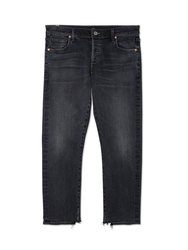 Emerson Mid Rise Cropped Slim Fit Boyfriend Jeans