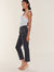 Emerson Mid Rise Cropped Slim Fit Boyfriend Jeans