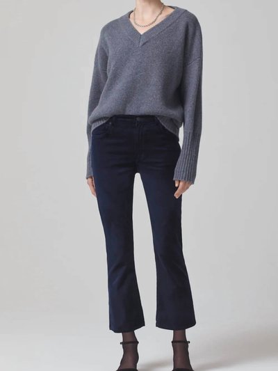 Citizens of Humanity Isola Cropped Boot Velvet Pant In Navy Velvet product