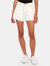 Marlow High Rise Cutoff Relaxed Shorts - White Clay