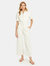 Miki Wide Leg Denim Jumpsuit - White Willow