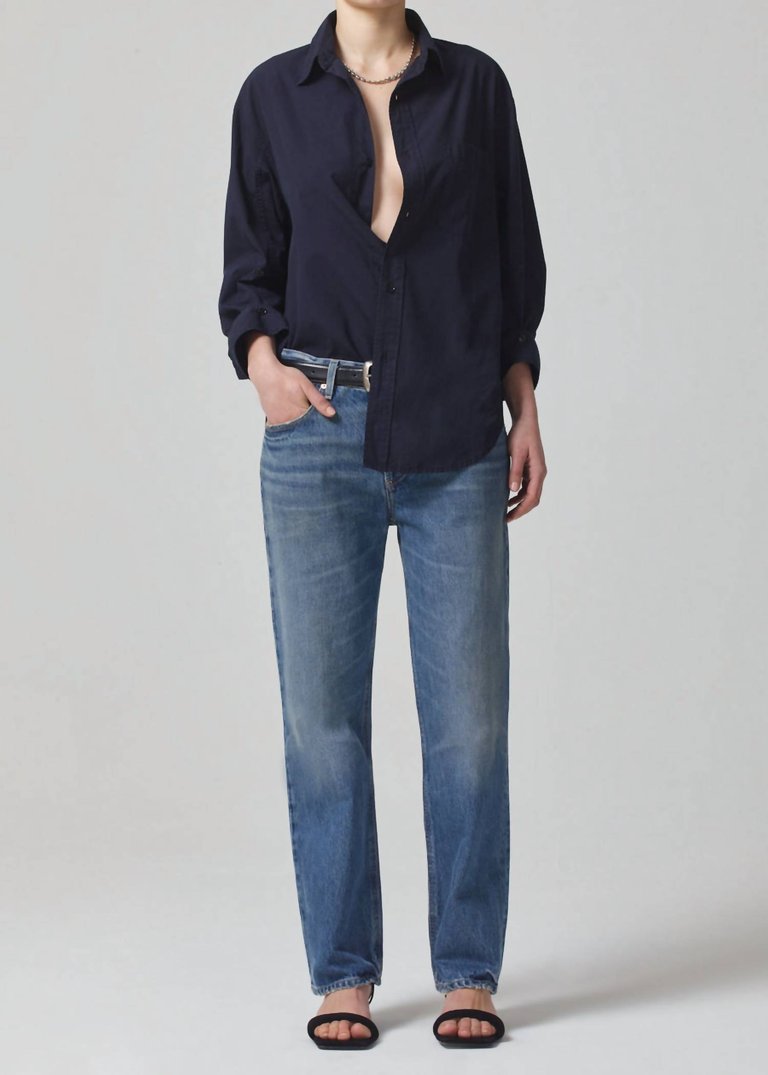 Neve Low Slung Relaxed Jean - Oasis