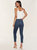 Rocket Mid Rise Cropped Skinny Jeans