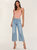 Sacha High Rise Cropped Wide Leg Jeans