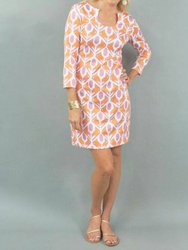 Islesboro Dress In Larkin Orange - Larkin Orange